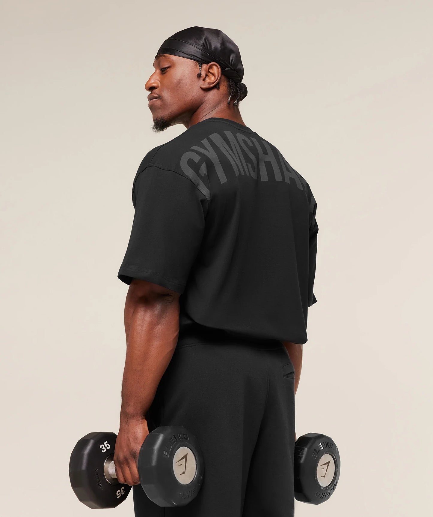 GYMSHARK POWER TSHIRT BLACK