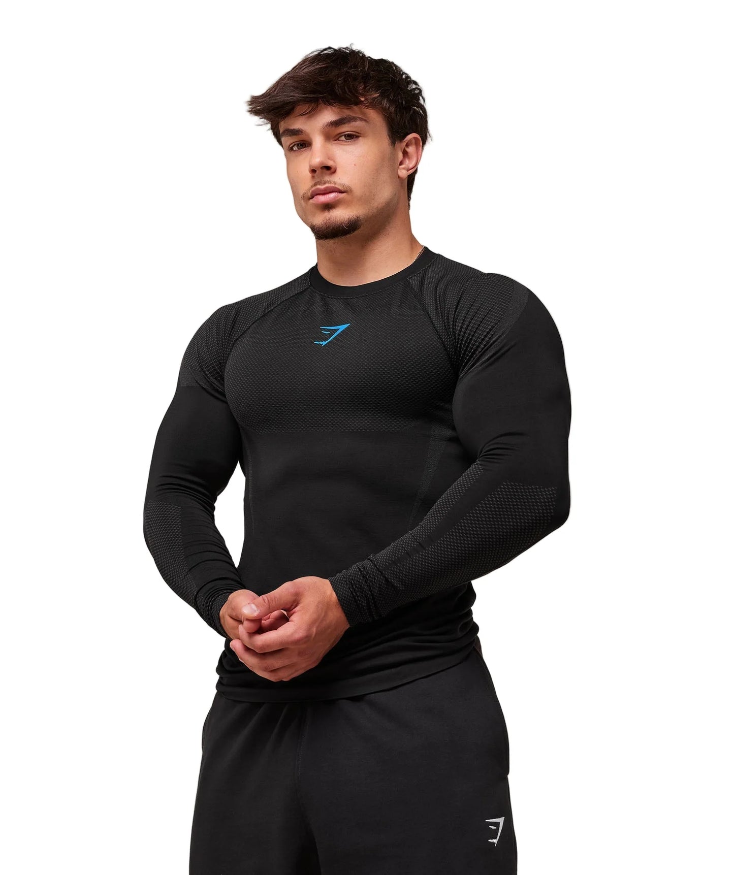 Onyx 5.0 Seamless Long Sleeve T-Shirt muscle fit Black/Onyx Grey